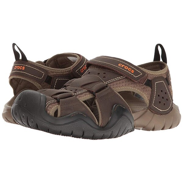 Mens swiftwater sales leather crocs