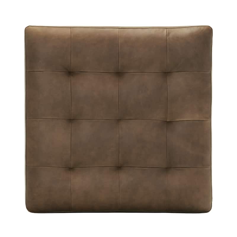 Poly & Bark Napa Ottoman - Full Grain Genuine Italian Leather