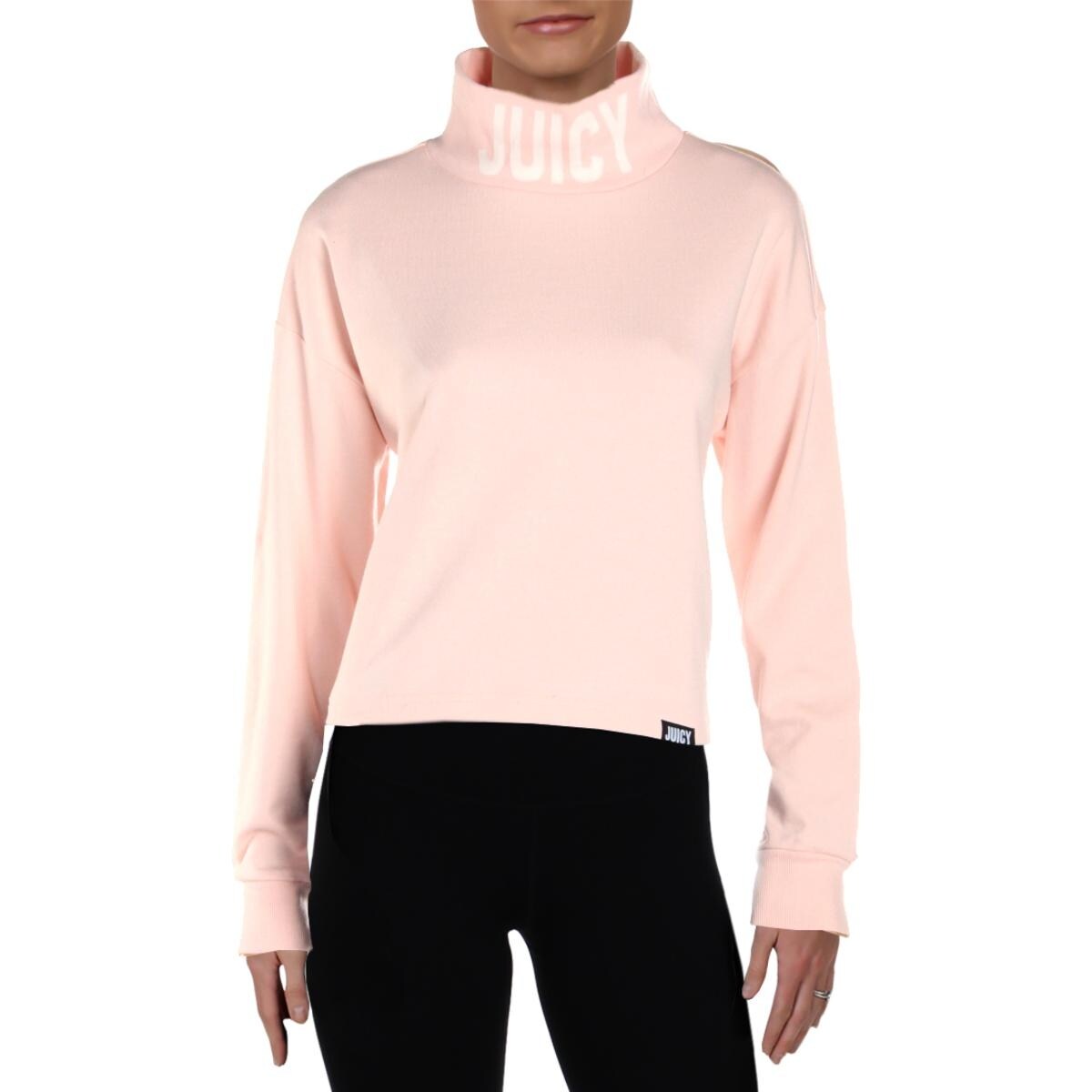 Shop Juicy By Juicy Couture Womens Turtleneck Top French Terry