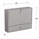 preview thumbnail 28 of 41, SEI Furniture Wall-mounted Folding Laptop Desk