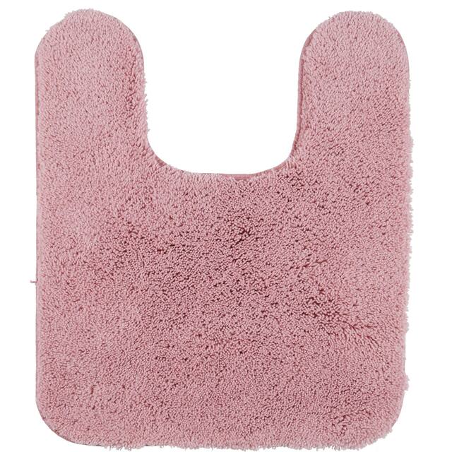 Mohawk Pure Perfection Solid Patterned Bath Rug - 1'8" x 2' Contour - Rose Pink