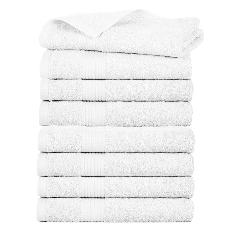 Hand Towels for Bathroom 18x28 Inch 600 GSM by Ample Decor 8 Pcs On
