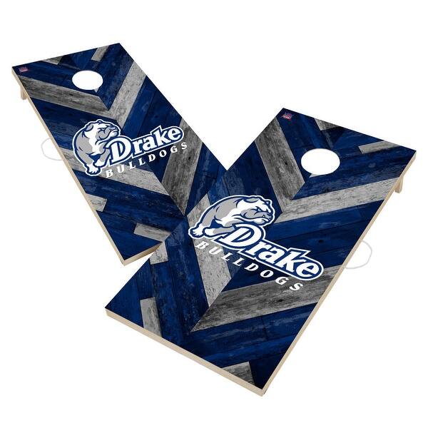 slide 2 of 6, Drake University Bulldogs Cornhole Board Set 16 Years and Up