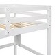 preview thumbnail 11 of 11, Kids and Baby Twin Loft Bed with Built-in Desk and Bookcase,Guardrails and Ladder