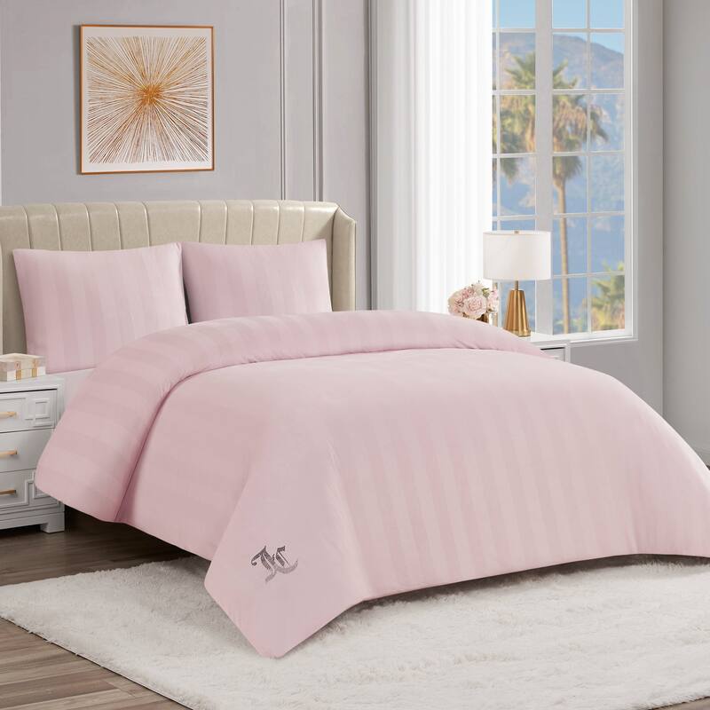 Juicy Couture Jenny Velour Striped Jacquard Duvet Sets