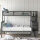 preview thumbnail 28 of 34, Twin over Full Bunk Bed with Storage Stairway & Guardrail - Stylish & Safe