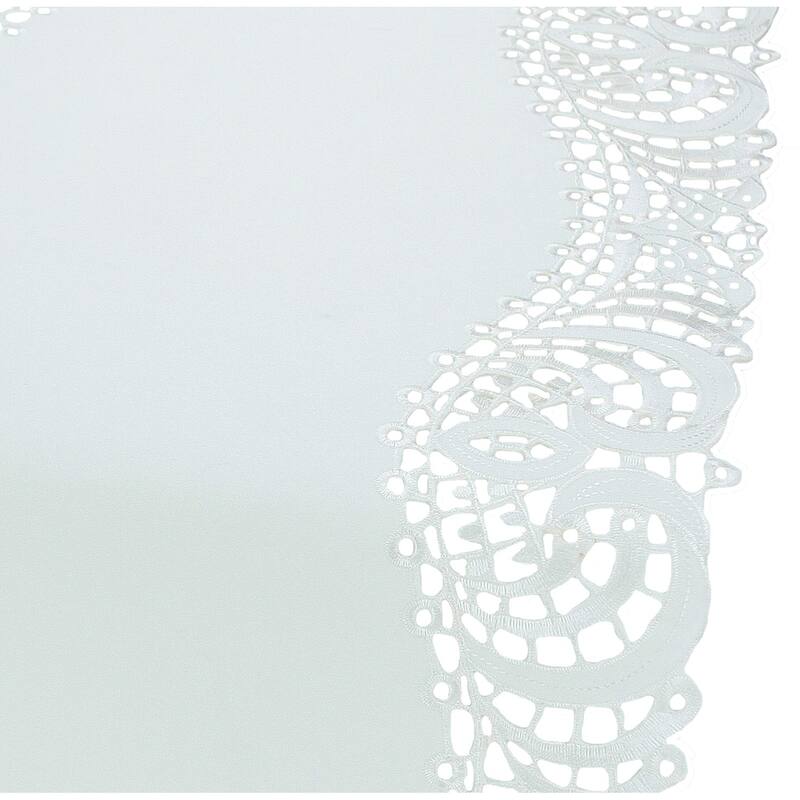 Dainty Lace-15X54-Table Runner-White - 15 x 72"