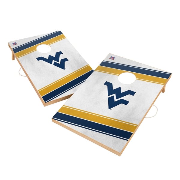slide 2 of 5, West Virginia University Mountaineers WVU 2x4 Tailgate Cornhole Boards Include Carrying Case