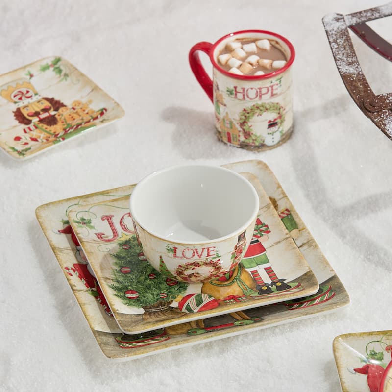 Certified International Nutcracker Parade 16pc Dinnerware Set, Service for 4