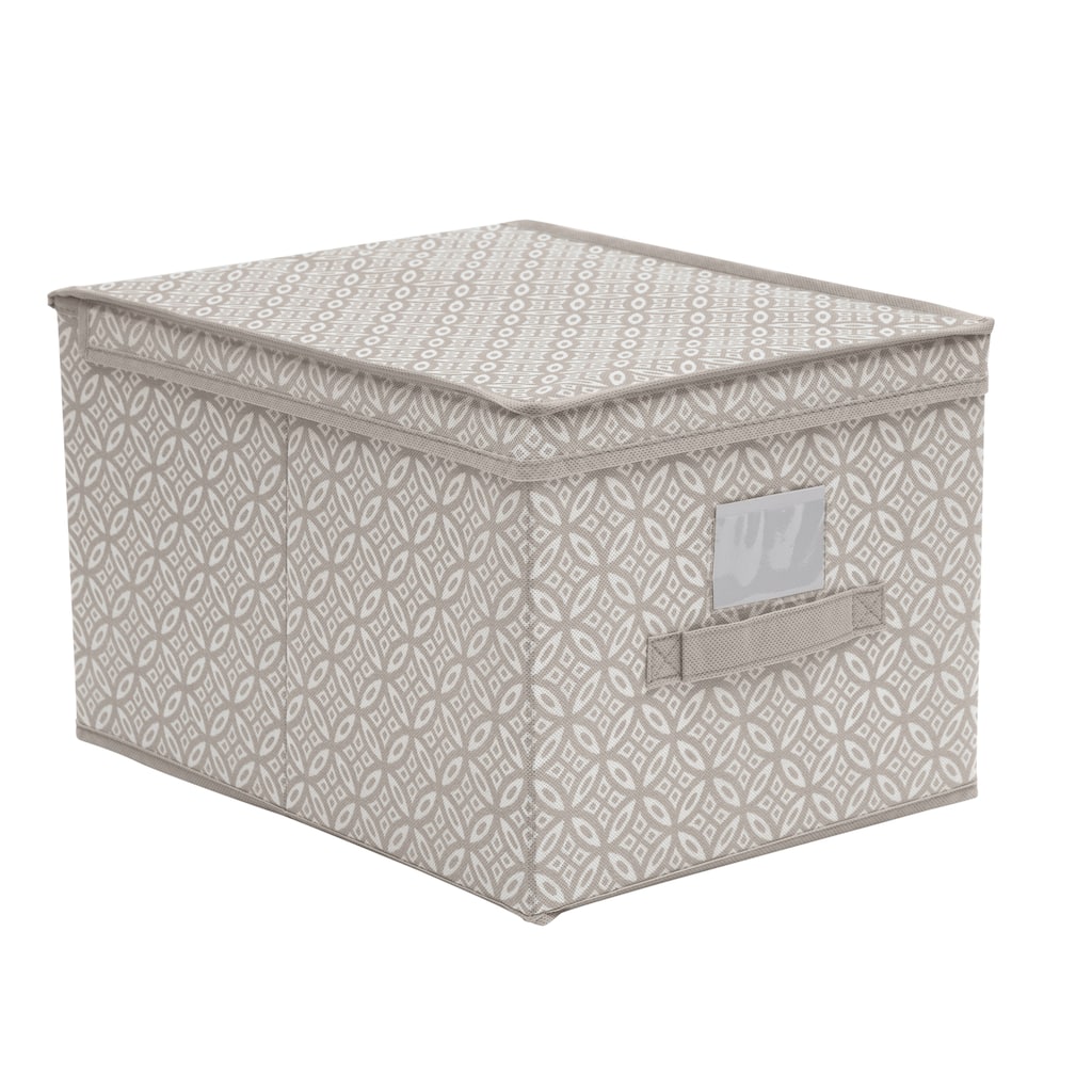 Simplify Boho Large Storage Box in Grey - 12" x 16" x 10"