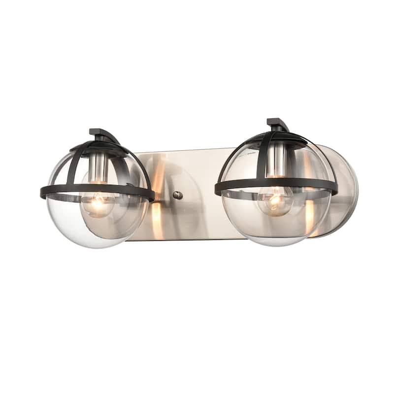 Elk Home Davenay Multiple Finishes With Clear Glass 2 Light Vanity Light