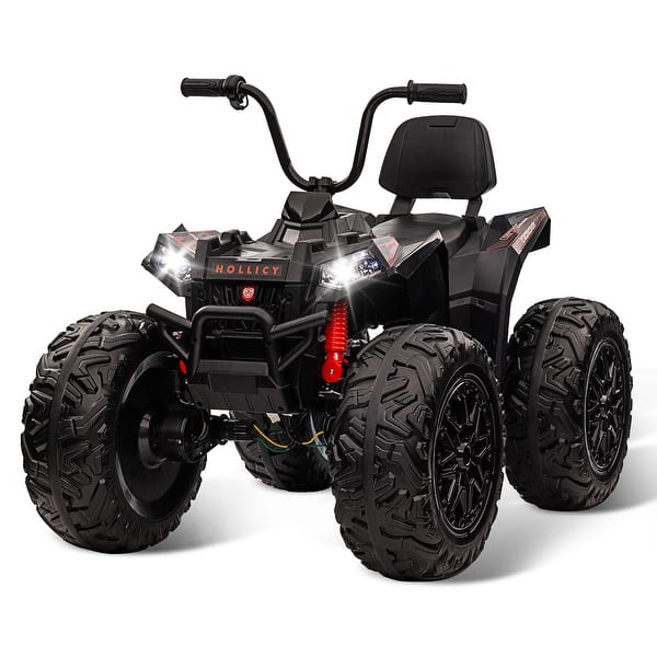 slide 2 of 27, Kids ATV 24V Ride on Car 4WD Quad Electric Vehicle Black