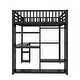 preview thumbnail 16 of 30, Black Twin XL/ Full XL/ Queen Loft Bed with Wardrobe,Kids Bed with Workstation and Storage for Bedroom