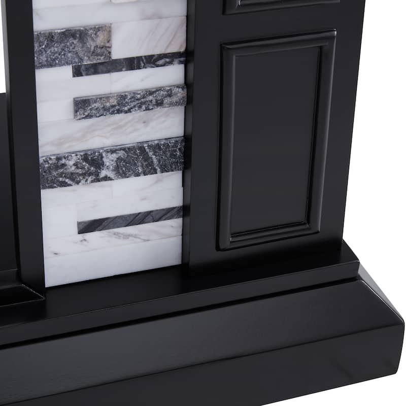 SEI Furniture Dre Marble Electric Fireplace