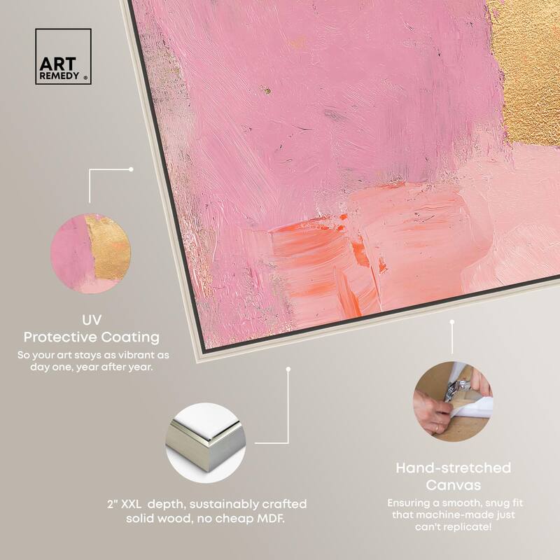 Petal Patchwork II Canvas Set of 2 by Art Remedy