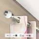 preview thumbnail 2 of 3, InStyleDesign Onyx 1 inch Diameter Adjustable Curtain Rod 120 to 170 inches - White