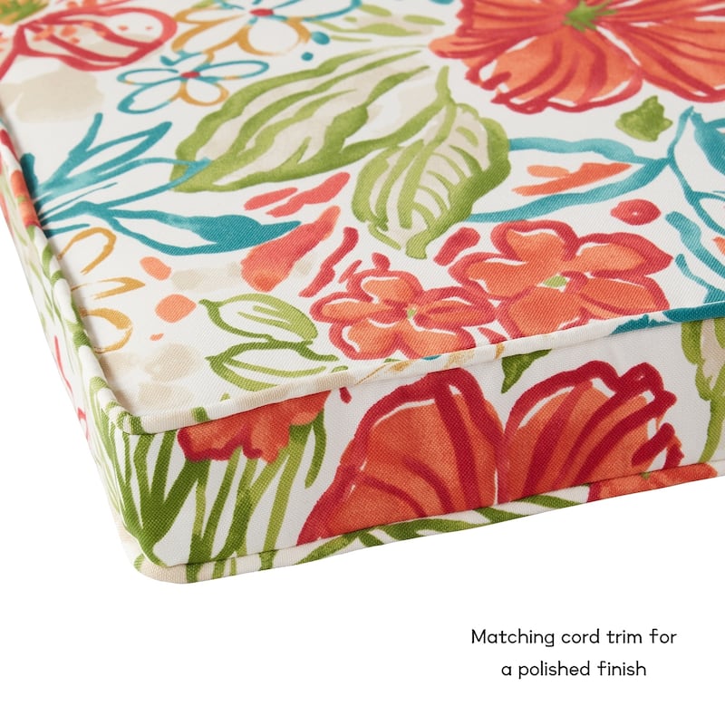 Greendale Home Fashions 18-Inch Square Outdoor Chair Pad (4-Pack)