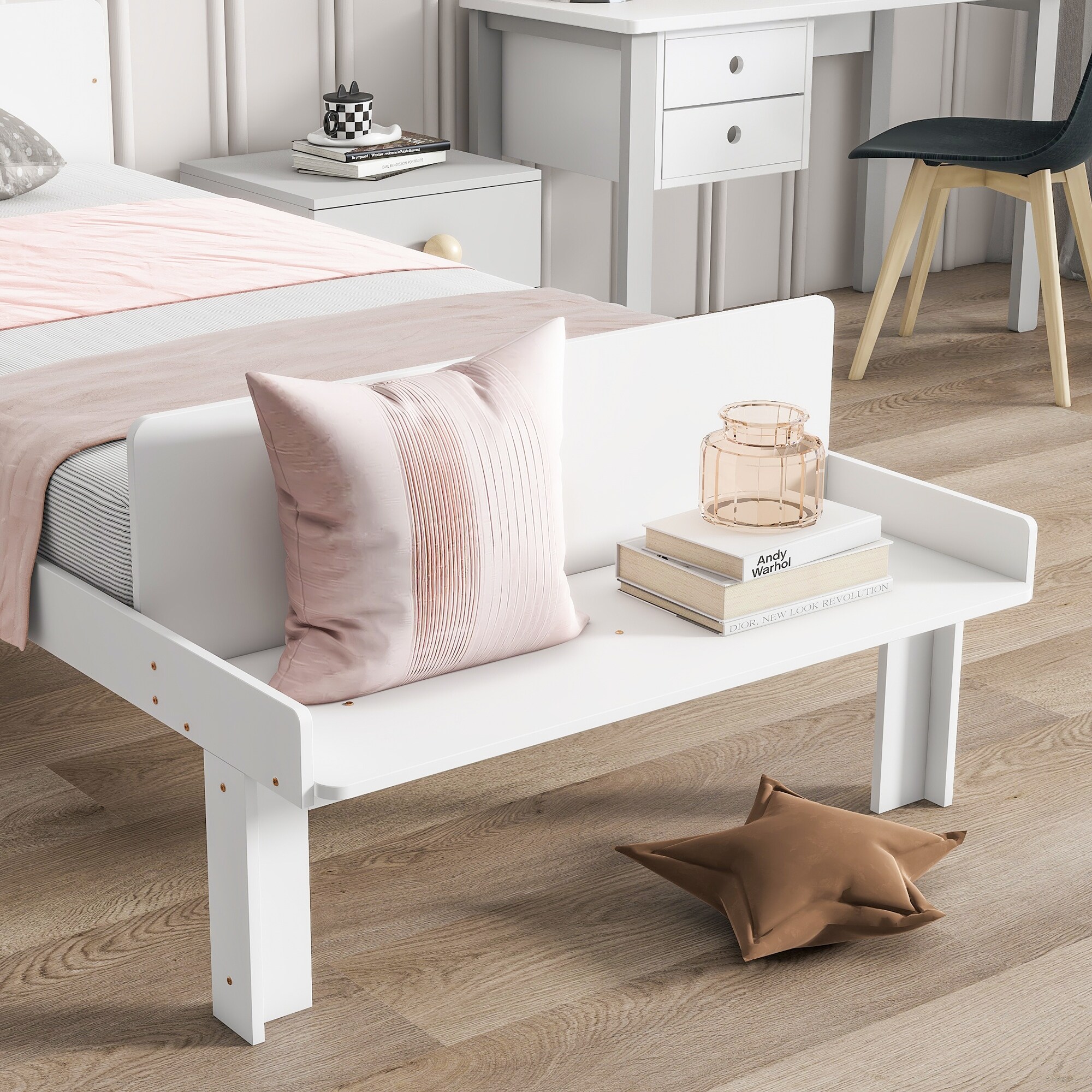 Twin bench clearance bed