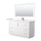 Option White / White Quartz Top / Satin Bronze Hardware
