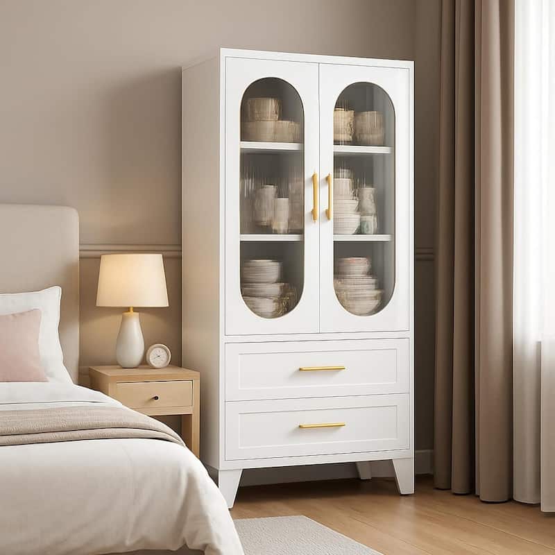 Metal Pantry Storage Cabinet for Kitchen, Laundry, Living Room , Tool Room - N/A