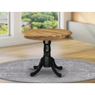 AMT-NBK-TP Acacia Wood Dining Table with Wood Texture Table Top and ...