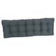 preview thumbnail 20 of 94, Solid Twill Tufted Indoor Bench Cushion (Multiple widths from 42 to 60 inch)