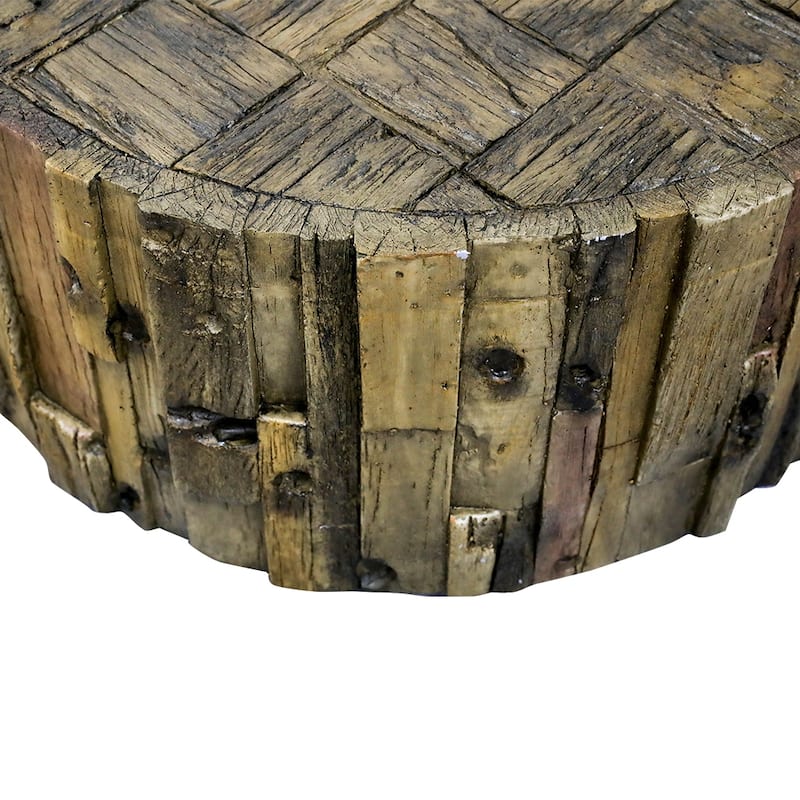 Accent Round Side End Table for Outdoor Patio Garden Indoor Home