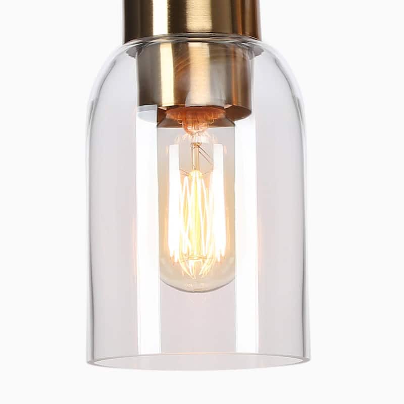 Modern Black Gold 2/3-Light Bathroom Vanity Lights Linear Wall Sconces for Powder Room