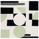 preview thumbnail 10 of 70, SAFAVIEH Handmade Rodeo Drive Frouwa Mid-Century Modern Wool Rug 6' Square - Green/Black - Square