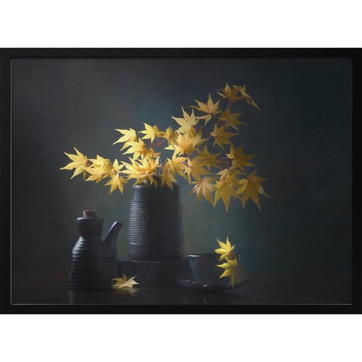 "Japanese Maple Leaves" Framed Print Wall Art