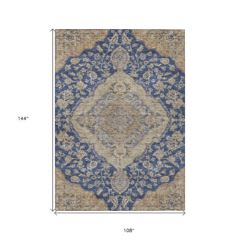 HomeRoots Oriental Traditional Rectangle Outdoor Rug