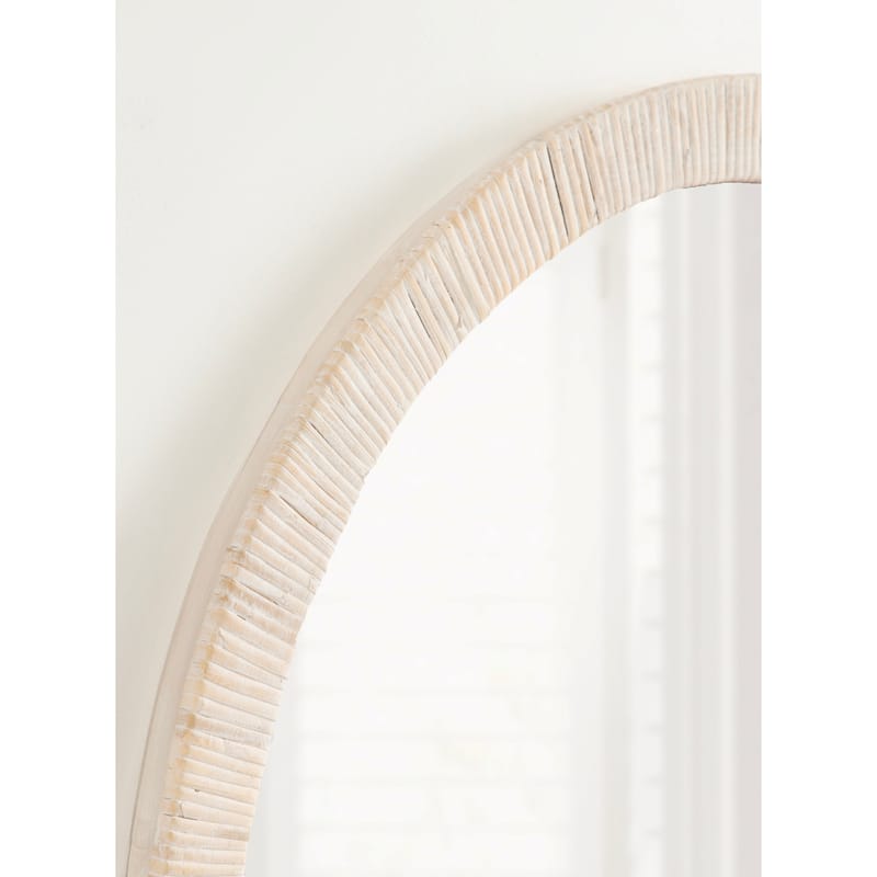 Kate and Laurel Rahfy Framed Wall Mirror - 28" Diameter