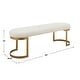 preview thumbnail 3 of 5, Uttermost Infinity Gold Bench - 60 W X 19 H X 16.25 D (in)