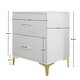 preview thumbnail 13 of 24, CraftPorch 3 Piece Bedroom Nightstands Set Velvet Upholstered Bed