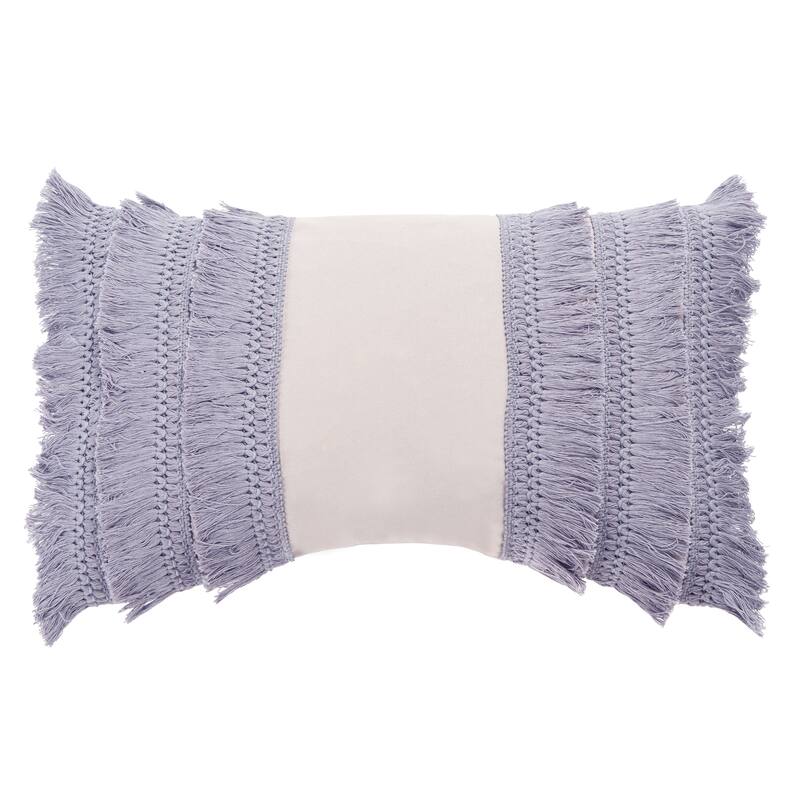 SAFAVIEH Ilmi Boho Fringe Decorative Accent Throw Pillow