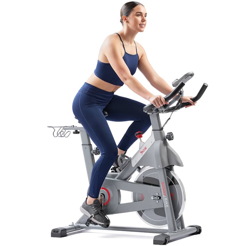 Smart Indoor Cycling Magnetic Resistance Exercise Bike SF-B123033 - Grey - 52.8 x 21.3 x 49.6 inches - Grey - 52.8 x 21.3 x 49.6 inches - Weights