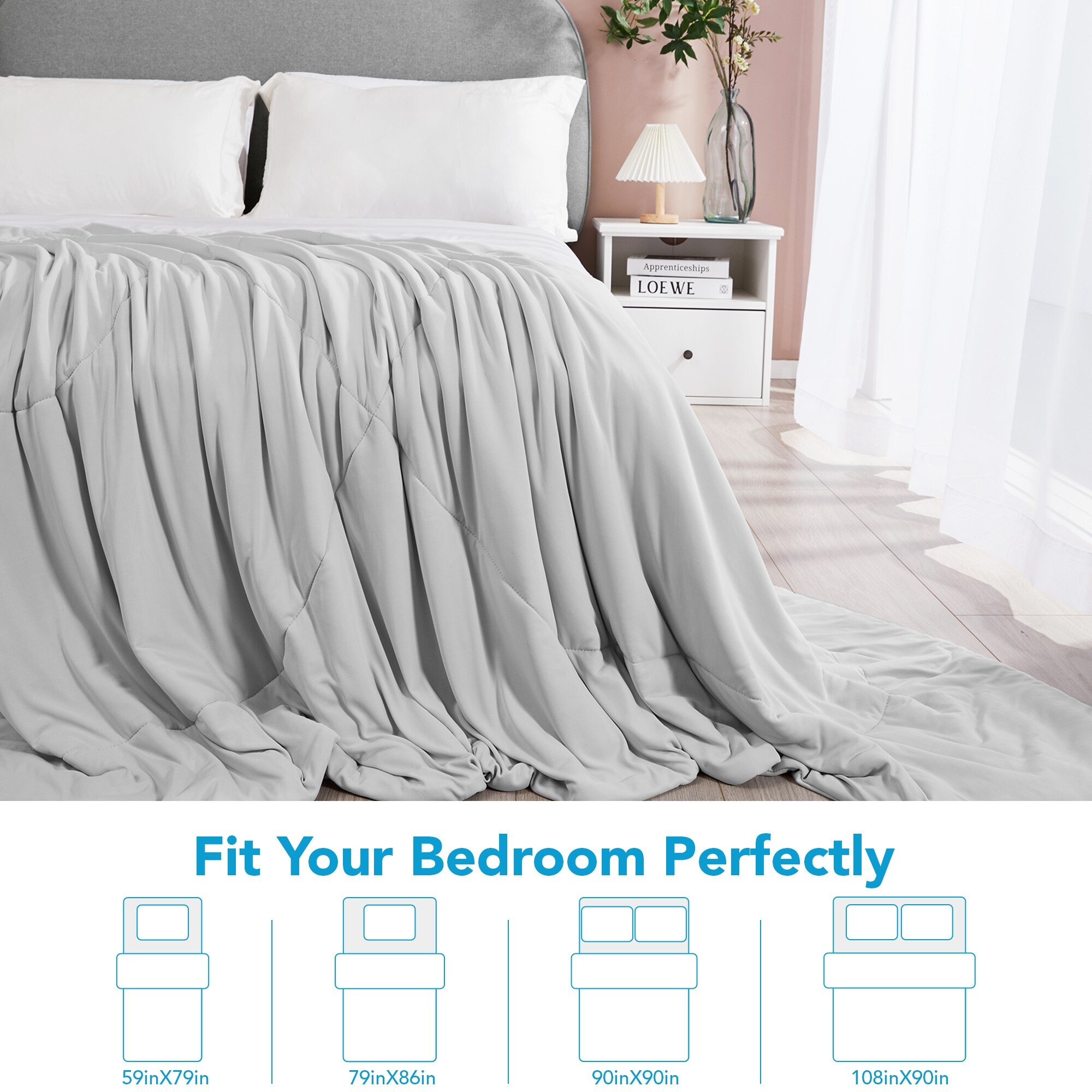 Cooling Comforter, Cold Blanket for Night Sweats 1 Piece
