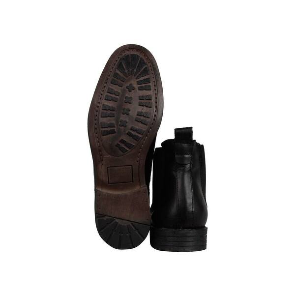 Shop Gbx Torus Mens Black Leather Casual Dress Slip On Boots Shoes