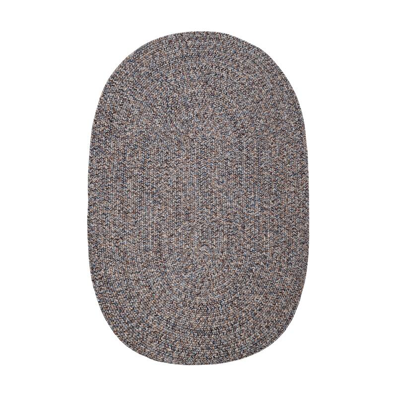 Rhody Rug Sandi Indoor/Outdoor Braided Rug - 7 ft x 9 ft - Denim