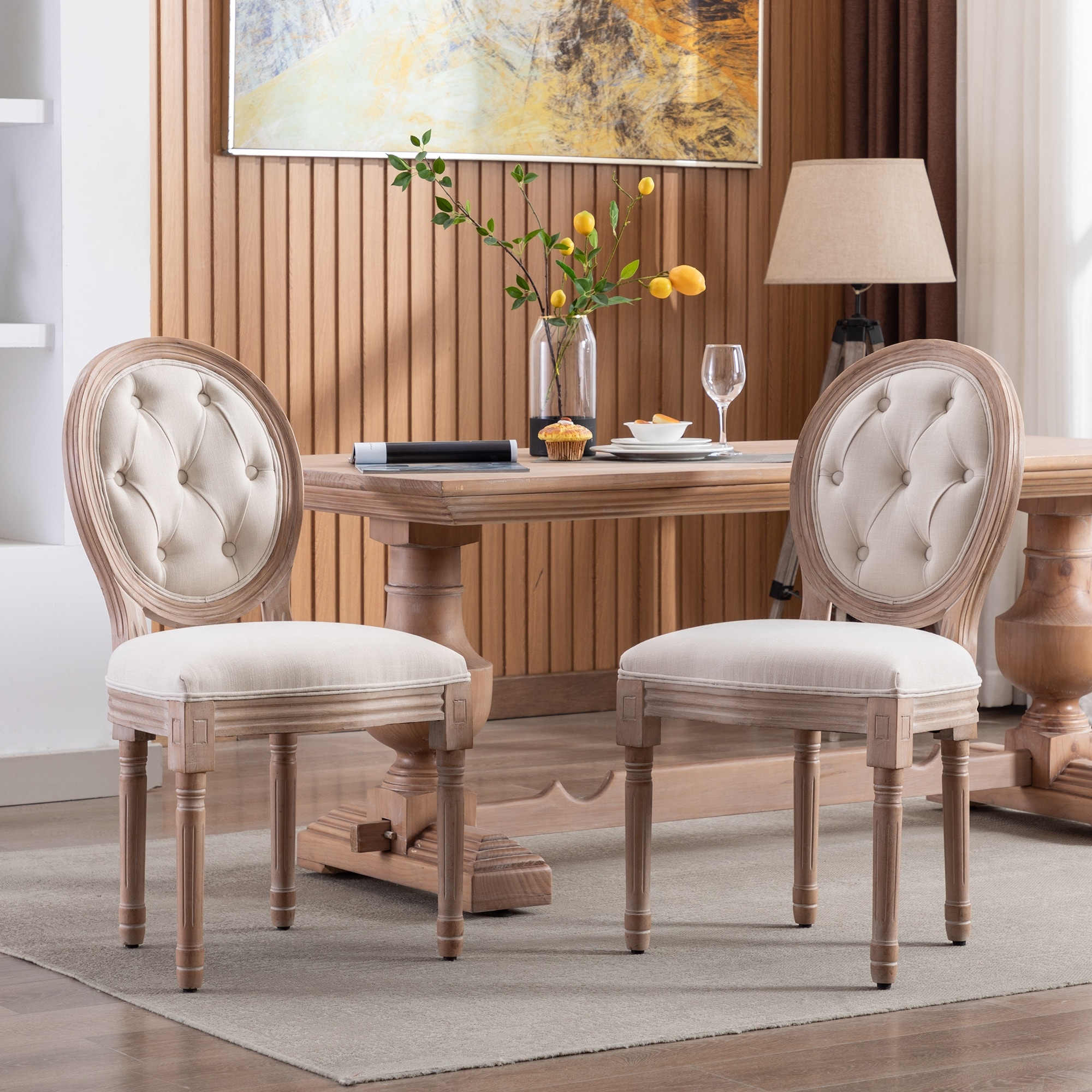 Vintage high deals back dining chairs