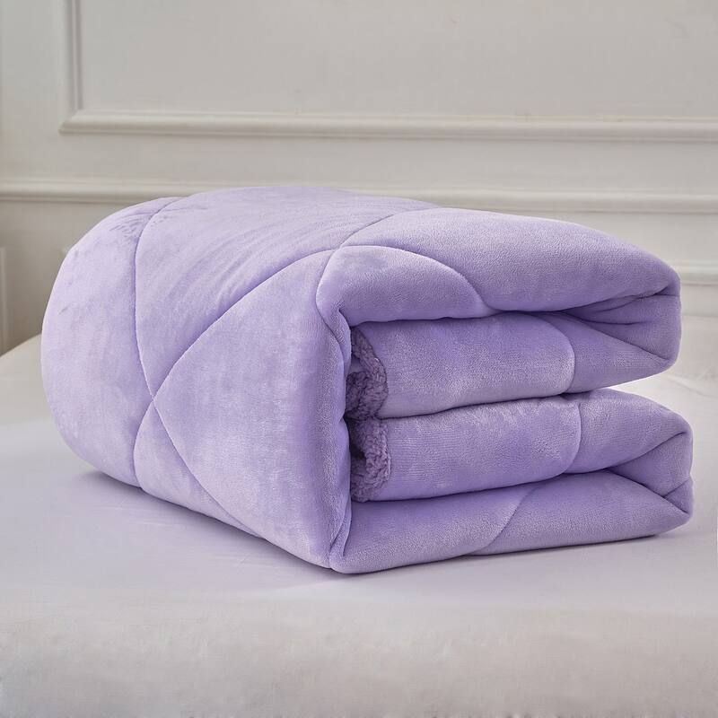 Sherpa Fleece Kids Comforter Set Xmas Gift for Kind