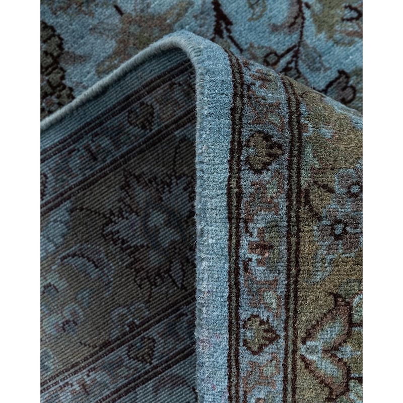 Overdyed, One-of-a-Kind Hand-Knotted Area Rug - Gray - 3' 2" x 5' 2"