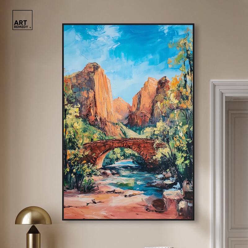 Bridge in Time Canvas by Art Remedy