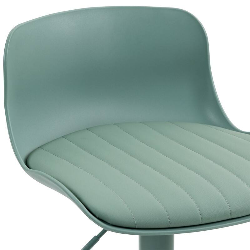 Adjustable Swivel Bar Stools Set of 2 - Modern Counter Height Kitchen Island Chairs with Back Support