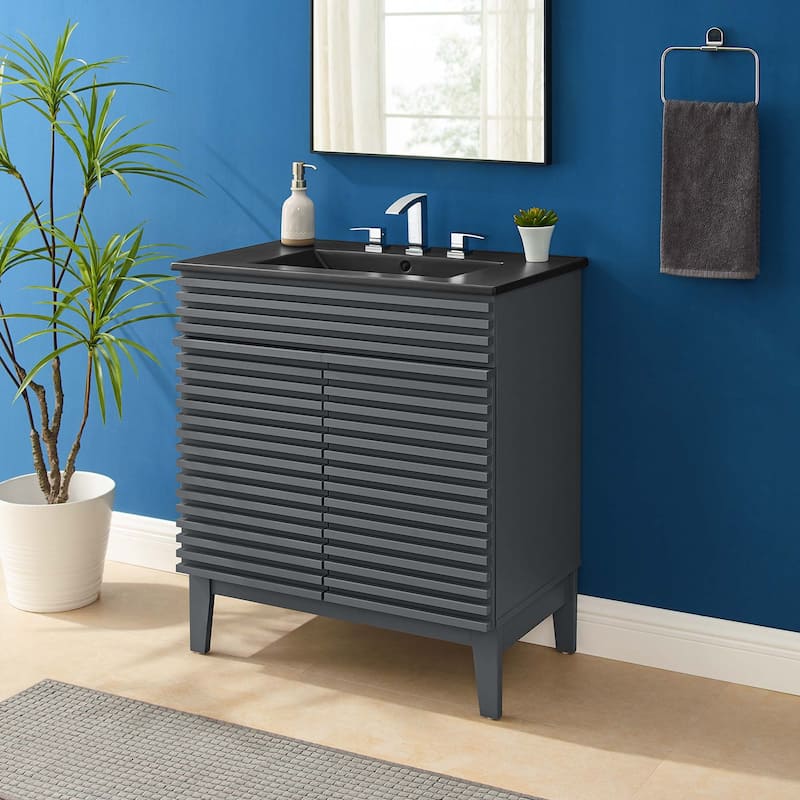 Render 30" Bathroom Vanity - Gray Black