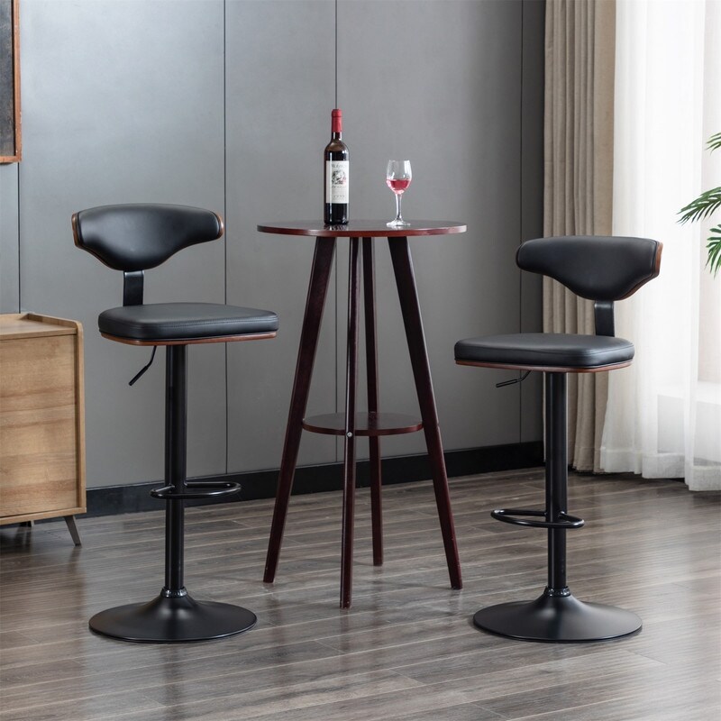 set of adjustable bar stools