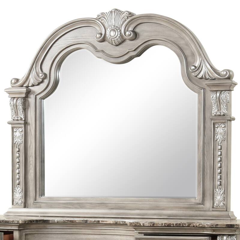 Glory Furniture Lucca G09105-M Shaped Mirror Gray - Grey