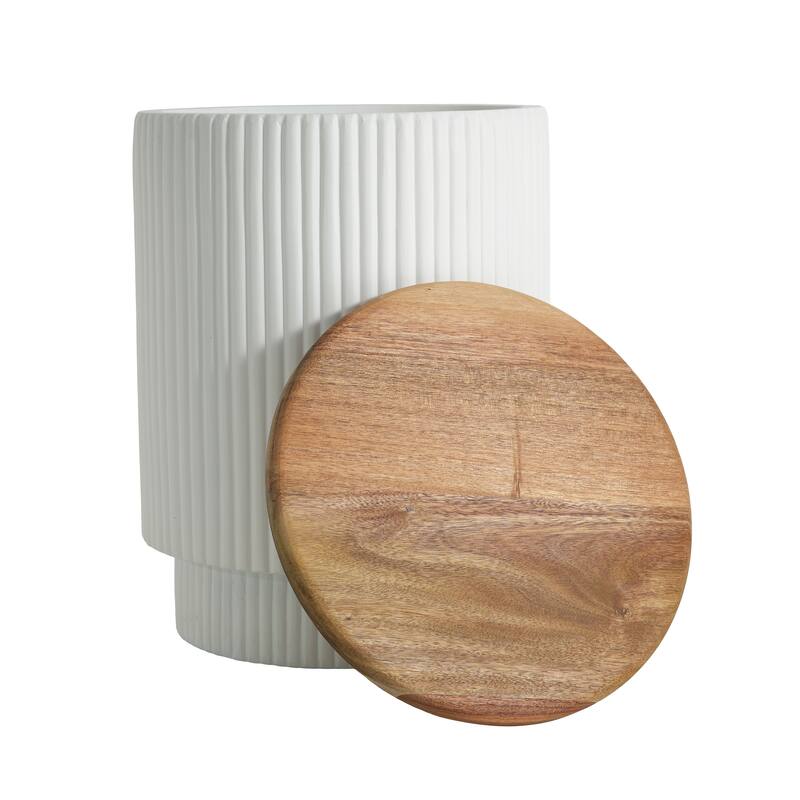 Christopher Knight Home Calyx Patio MGO Storage Side Table - White