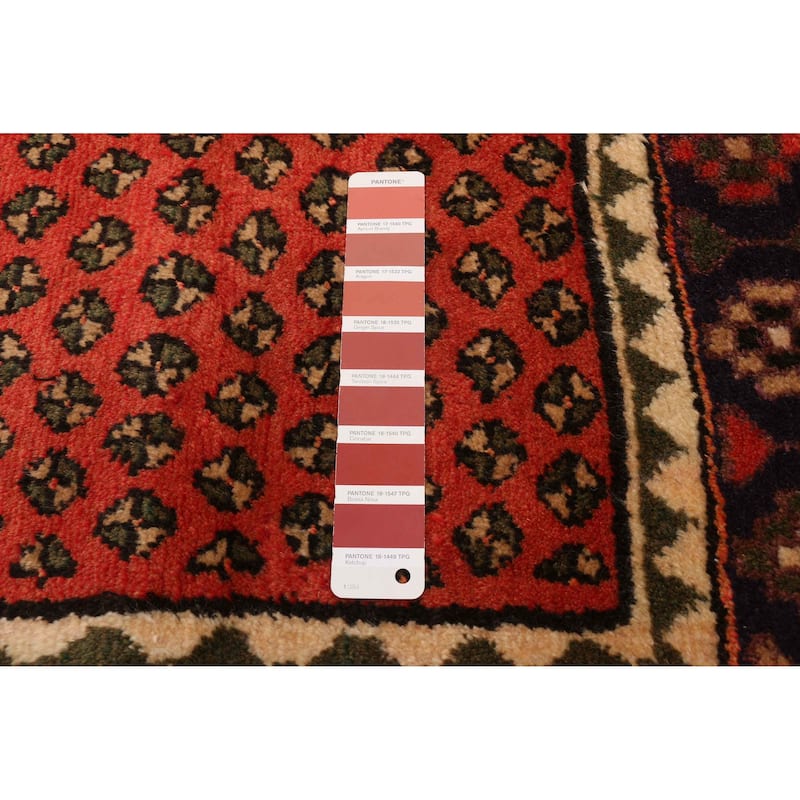 ECARPETGALLERY Hand-knotted Andelz Red Wool Rug - 3'3 x 4'9