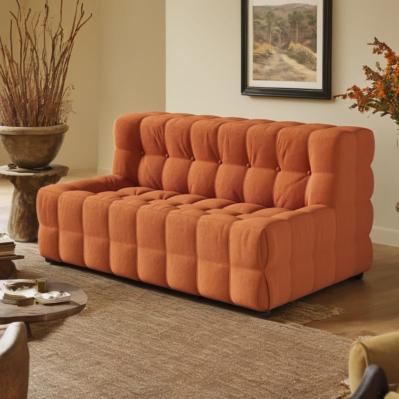 JASIWAY Modern Corduroy Fabric Upholstered Sofa